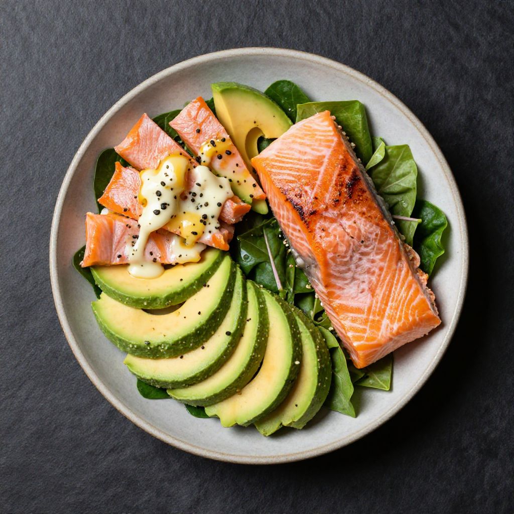 Keto Lachs-Avocado-Salat