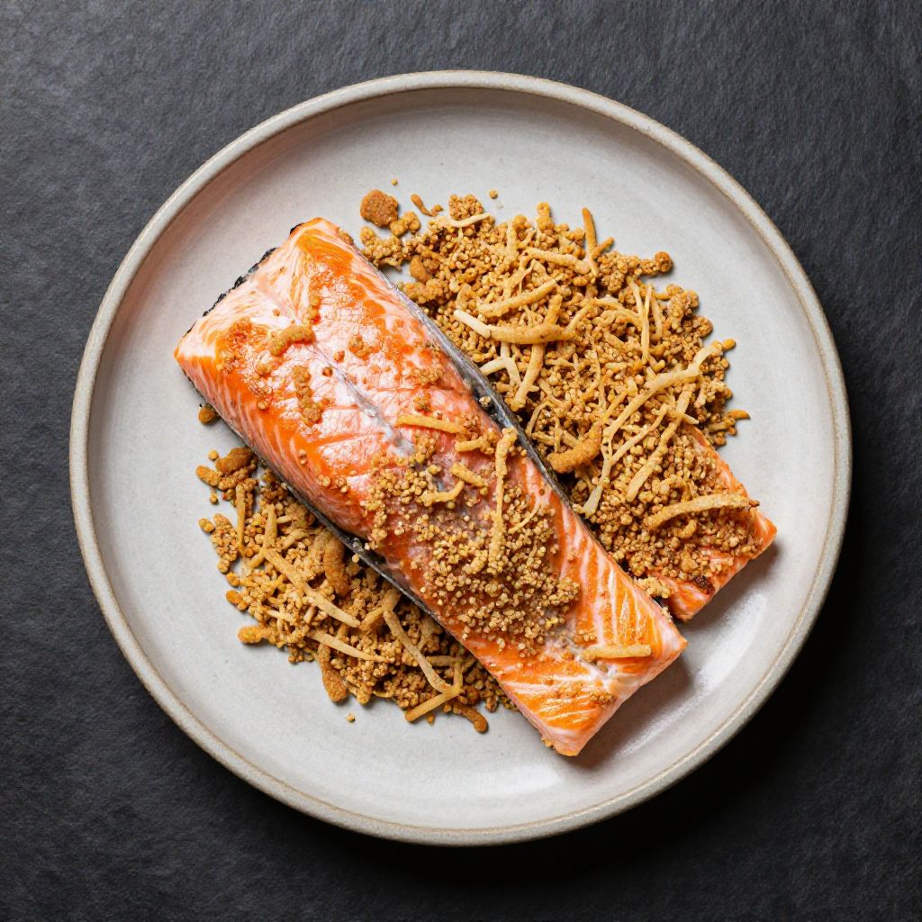 Keto Lachs mit Mandelkruste