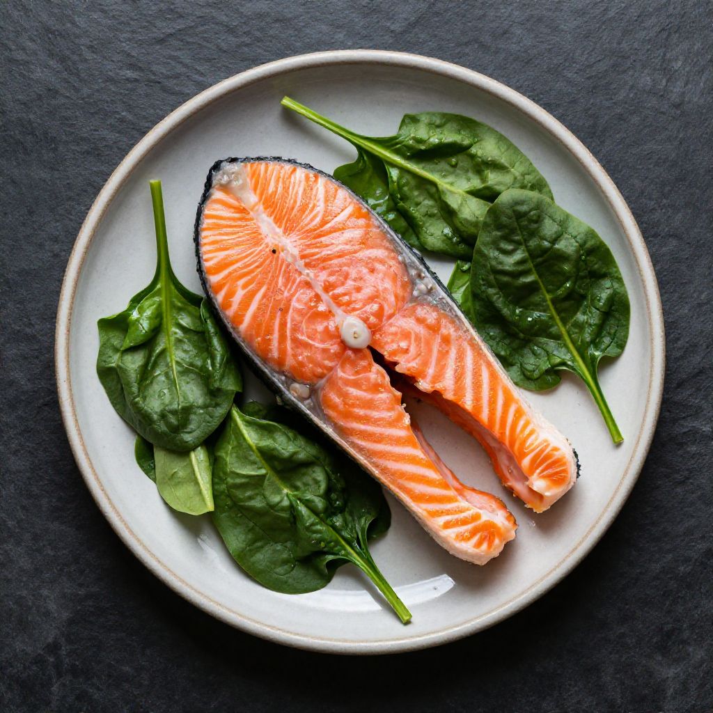 Keto Lachs mit Spinat