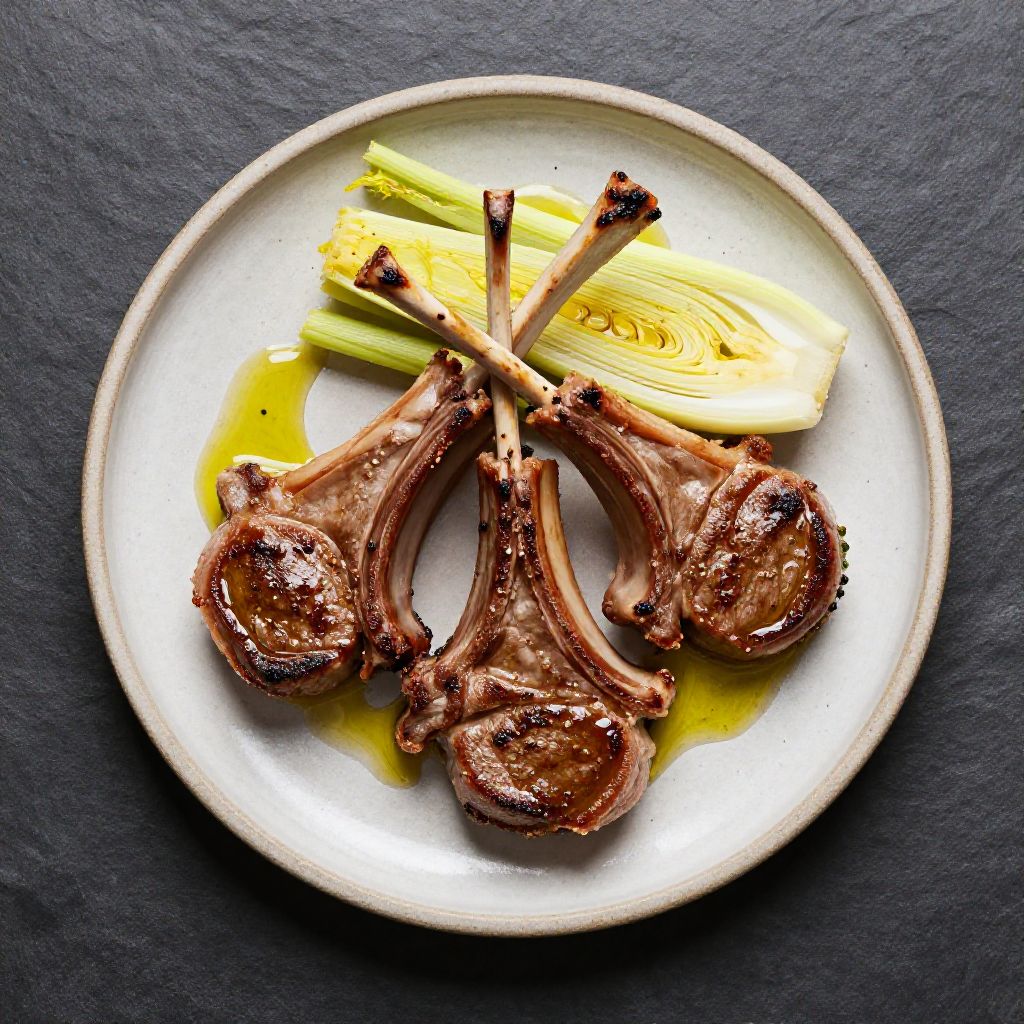 Keto Lammkotelett mit Fenchel