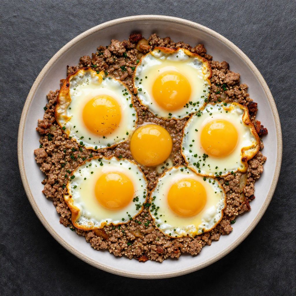 Keto Lauch-Hackfleisch-Auflauf