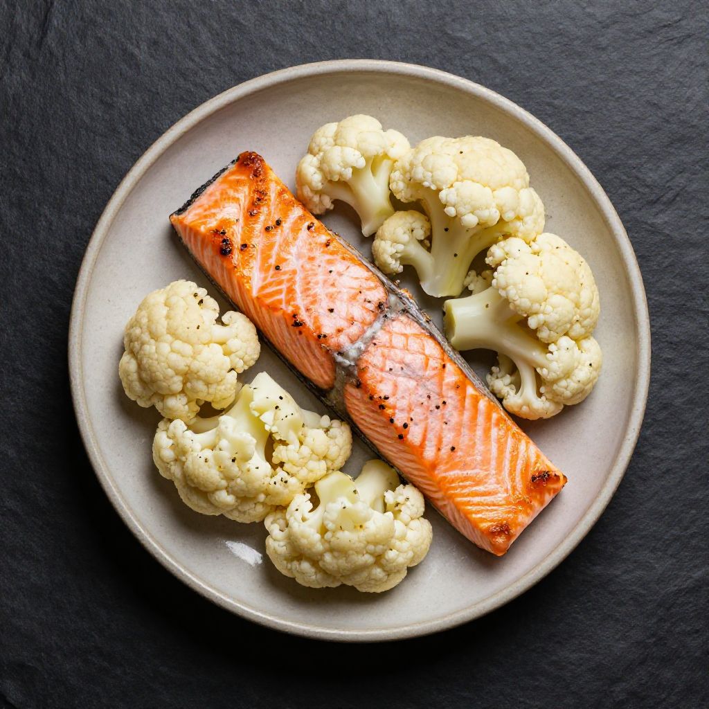 🐟 Keto Lachs-Blumenkohl-Bowl