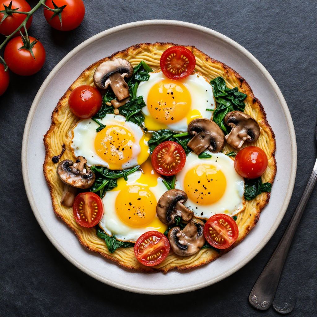 🍳 Keto Spiegeleier-Gemüse-Auflauf