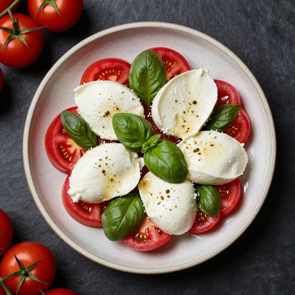 Keto Mozzarella-Basilikum-Salat