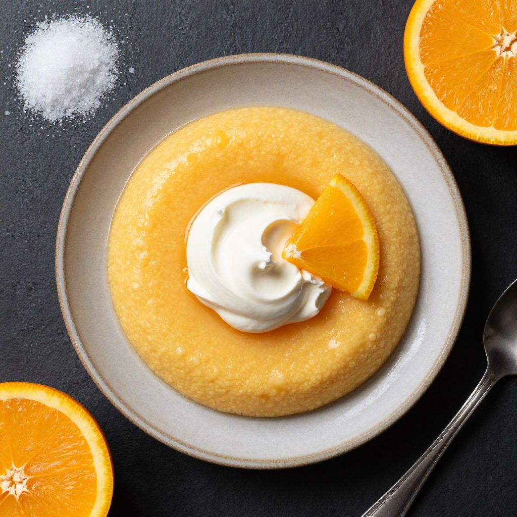 Keto Orange-Pudding