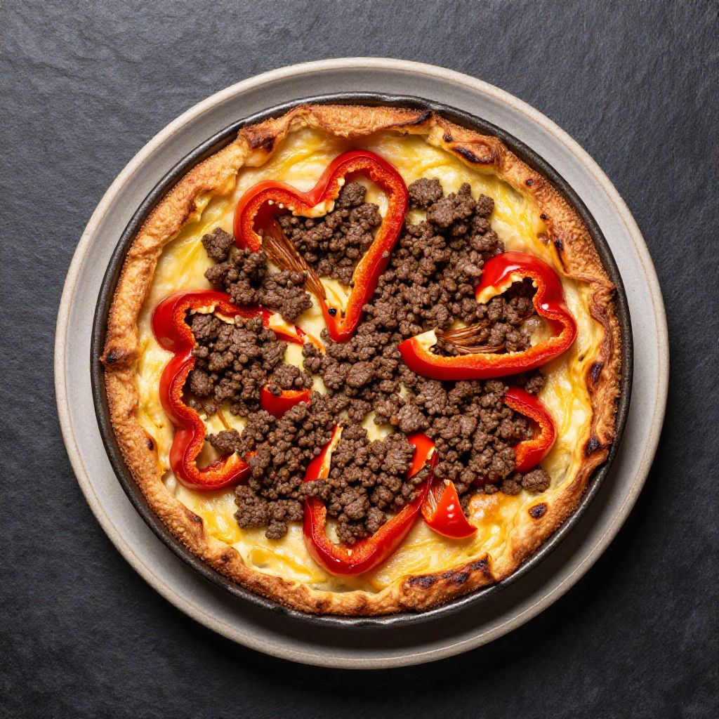 🫑 Keto Paprika-Hack-Pfanne Überbacken