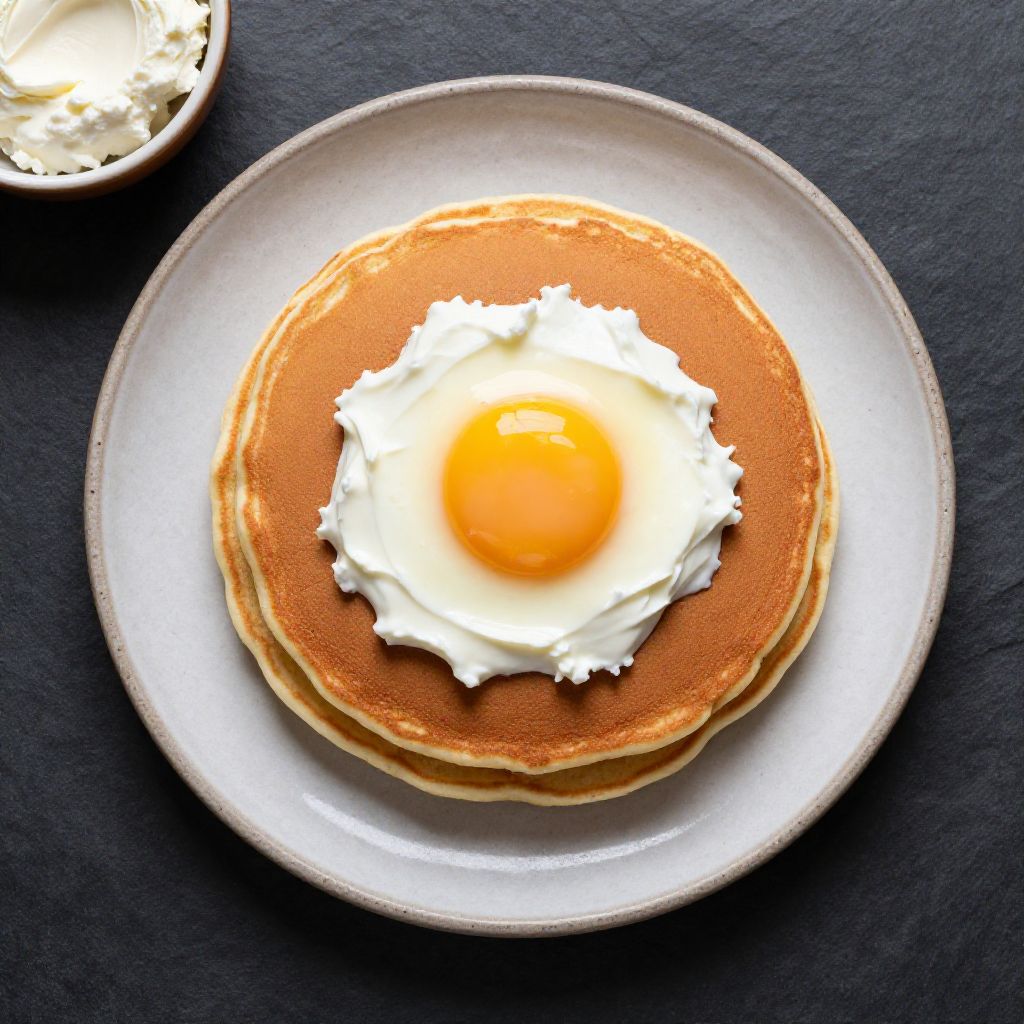 Keto Pfannkuchen mit Frischkäse