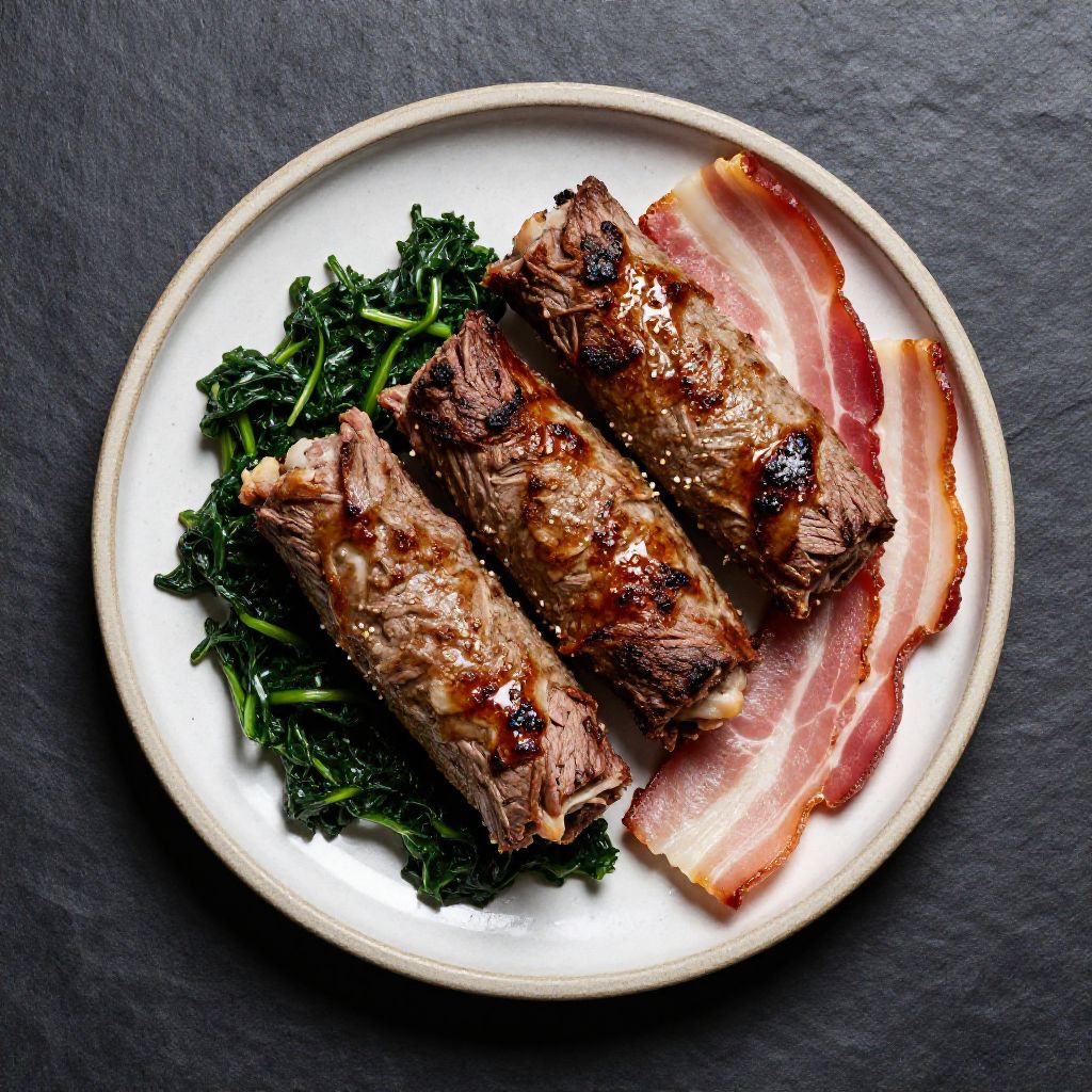 Keto Rinderrouladen mit Blaukraut