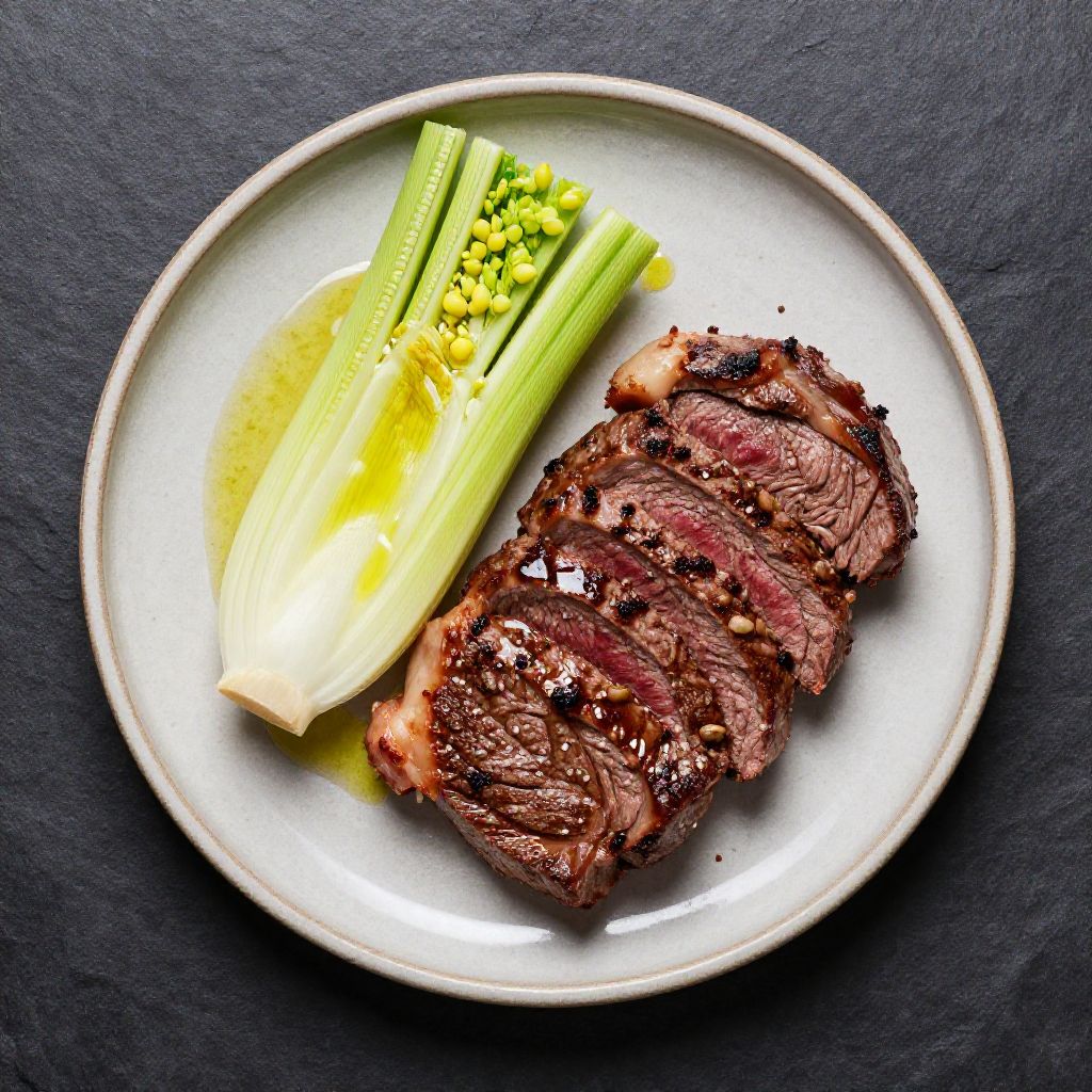 Keto Rindersteak mit Fenchel