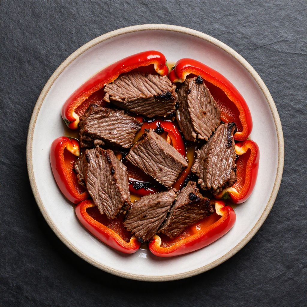 Keto Rindfleisch-Paprika-Pfanne