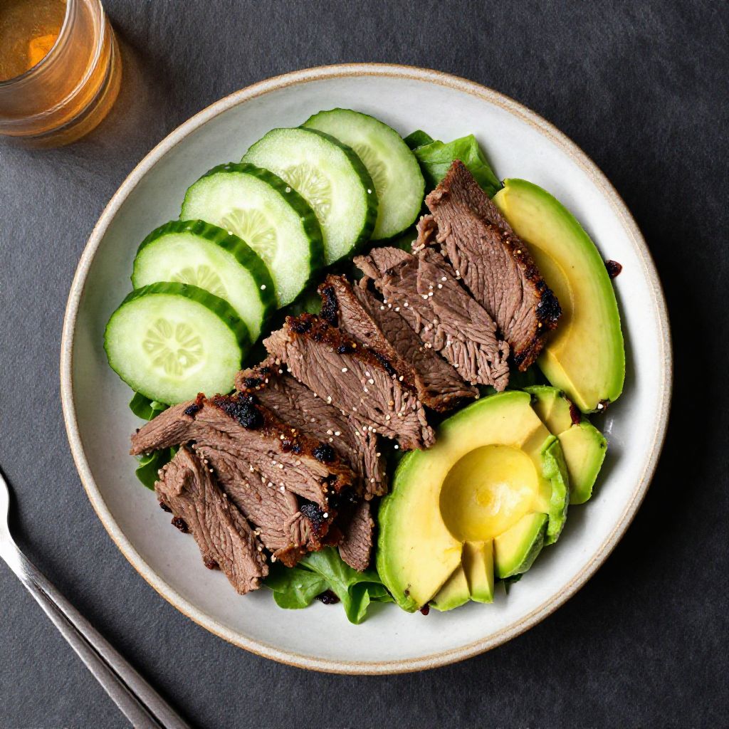 Keto Rindfleisch-Salat Asiatisch