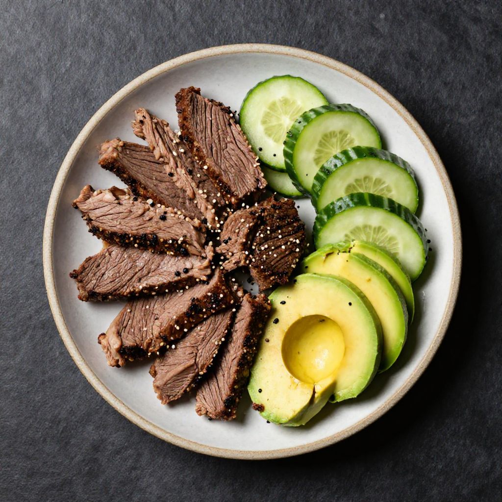 Keto Rindfleisch-Salat Mediterran