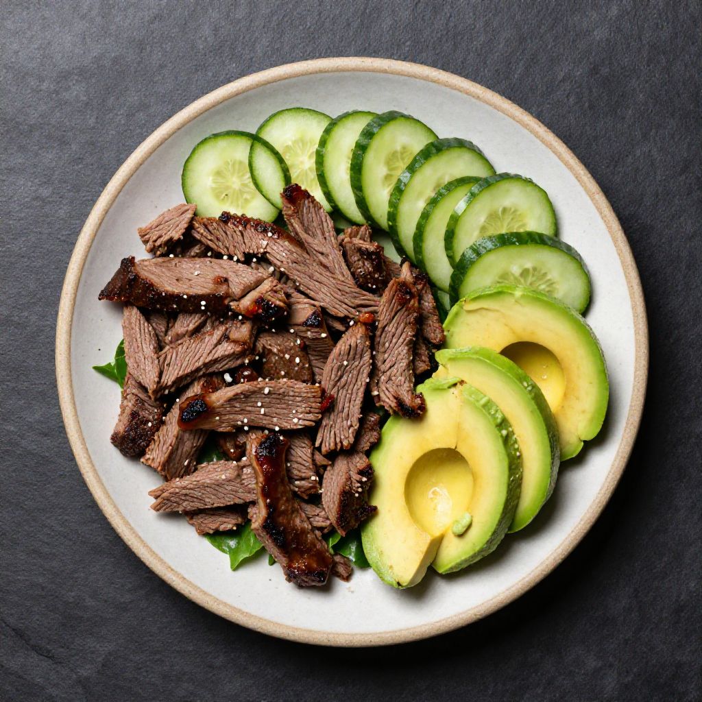 Keto Rindfleisch-Salat Mexikanisch