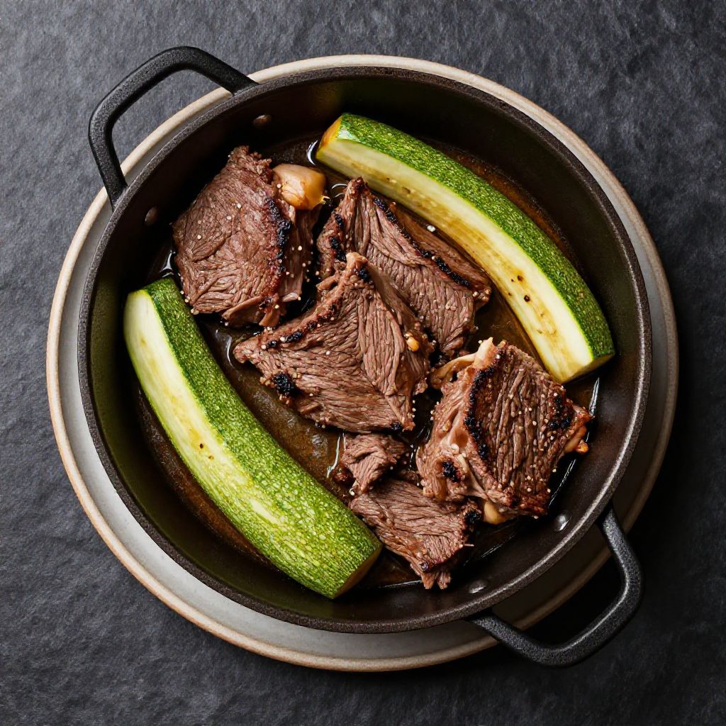 Keto Rindfleisch-Zucchini-Pfanne