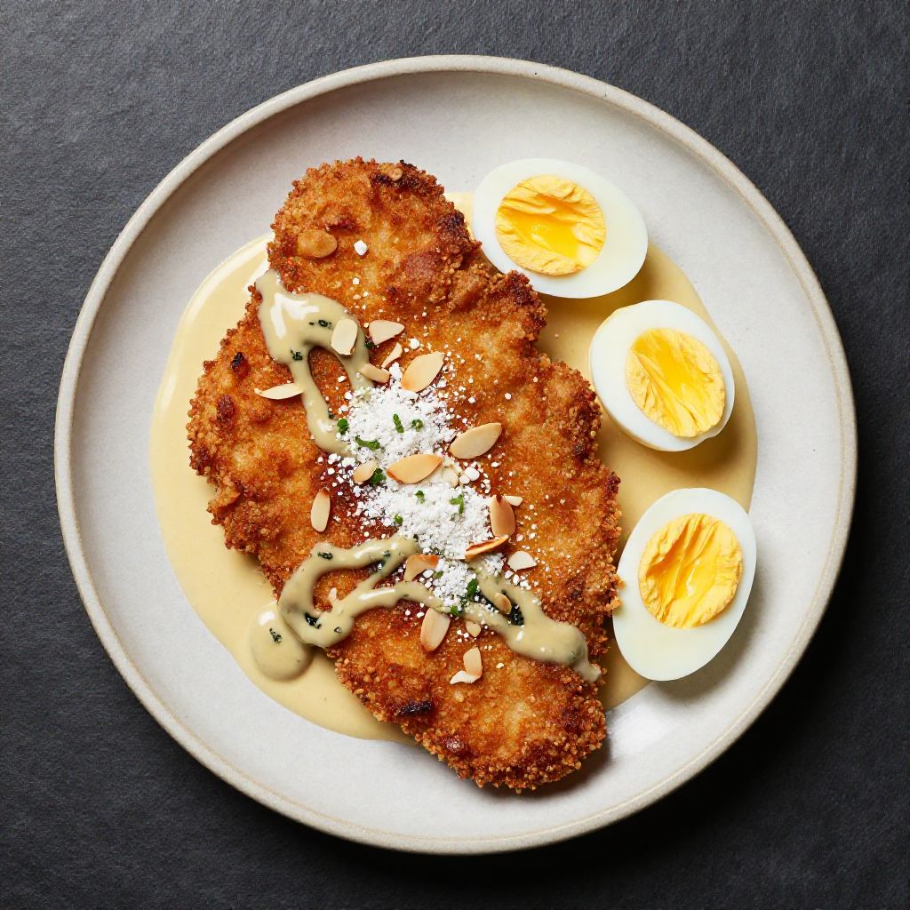 Keto Schnitzel mit Pilzrahm