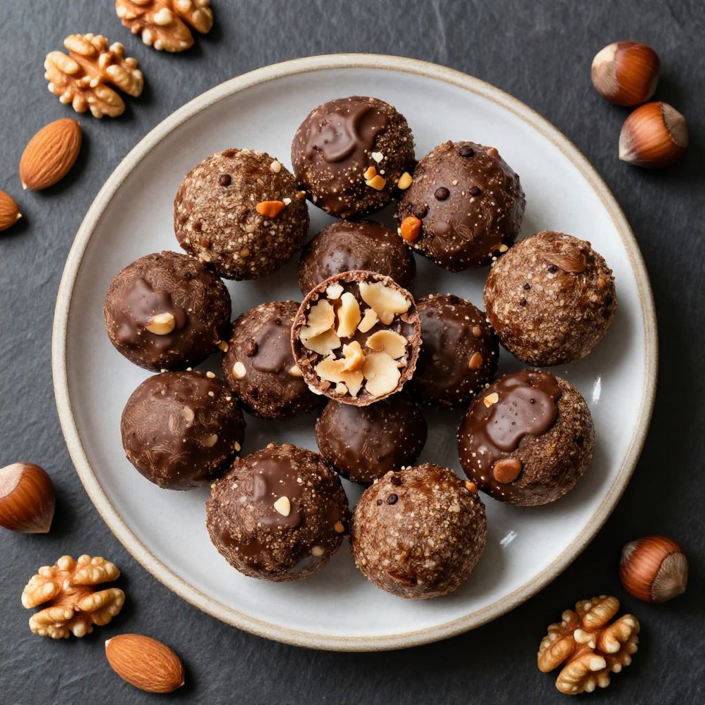 Keto Schoko-Nuss-Kugeln