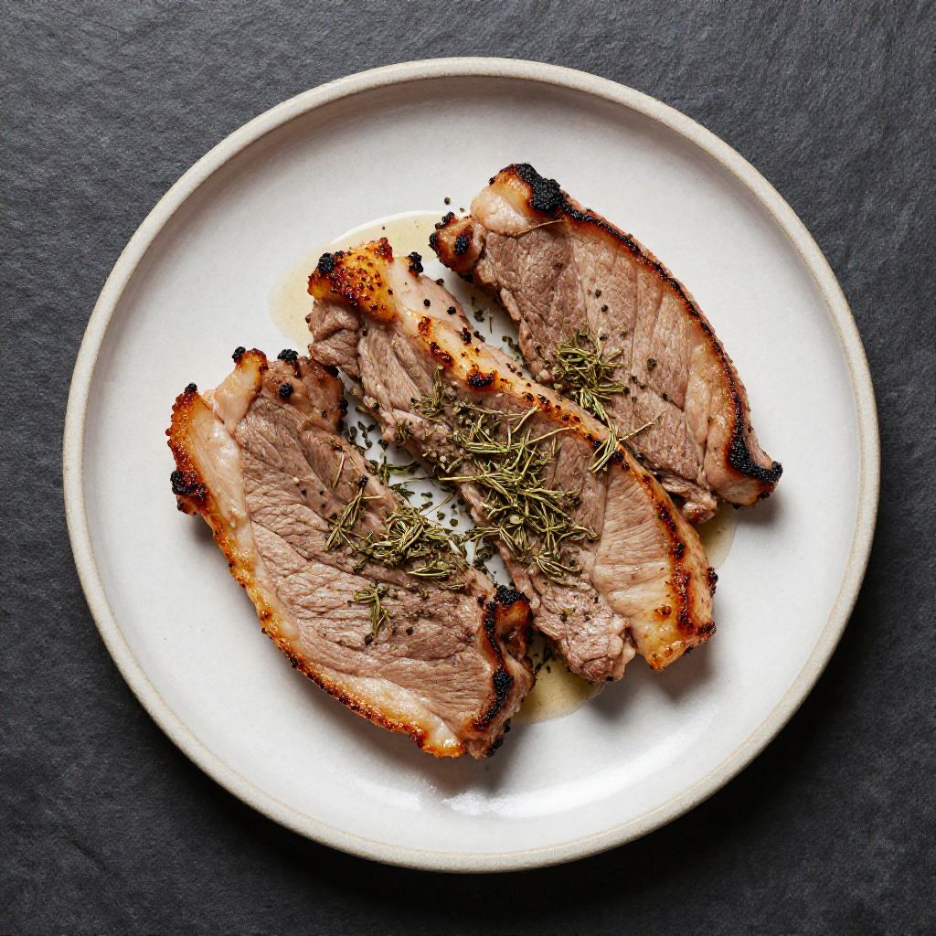 Keto Schweinefleisch mit Kraut (Gebraten)