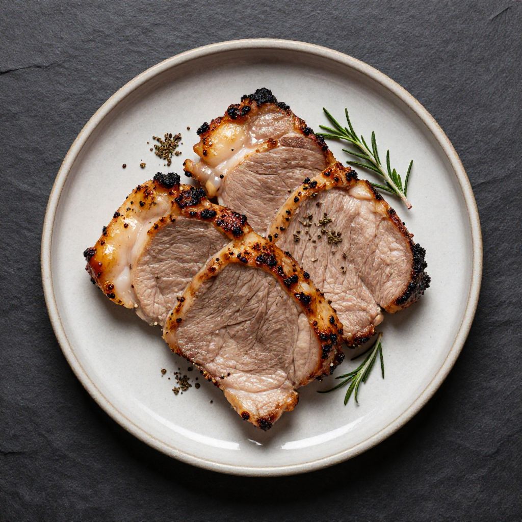 Keto Schweinefleisch mit Kraut (Gegrillt)