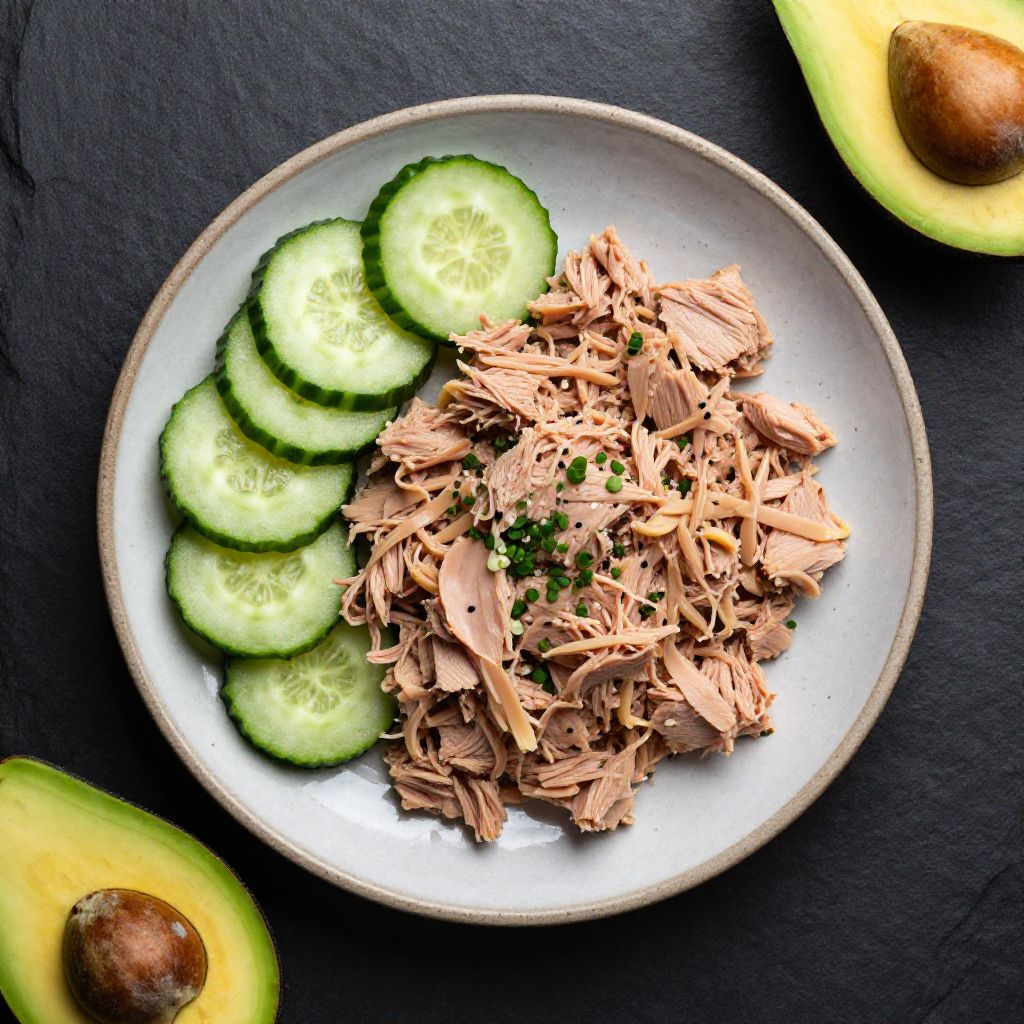 Keto Thunfisch mit Gurke (Gebacken)
