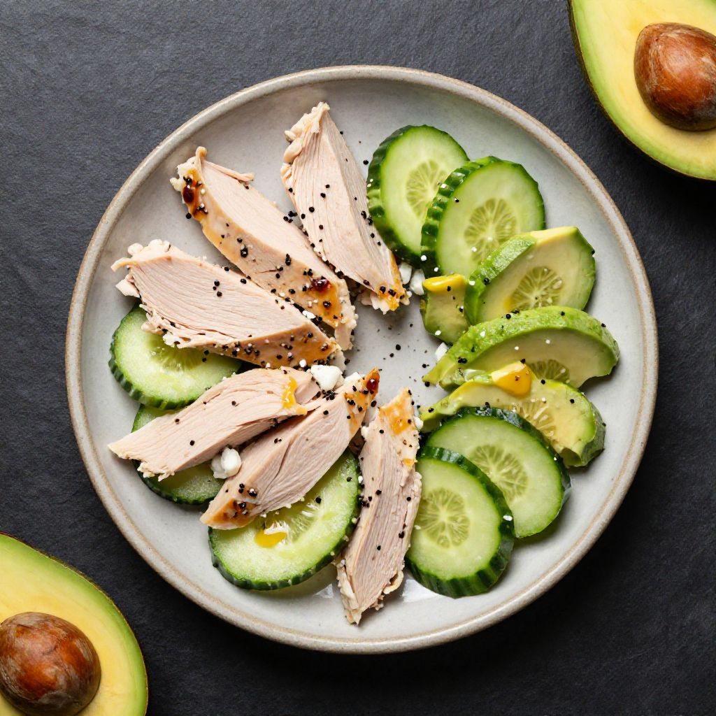 Keto Truthahn-Salat Griechisch