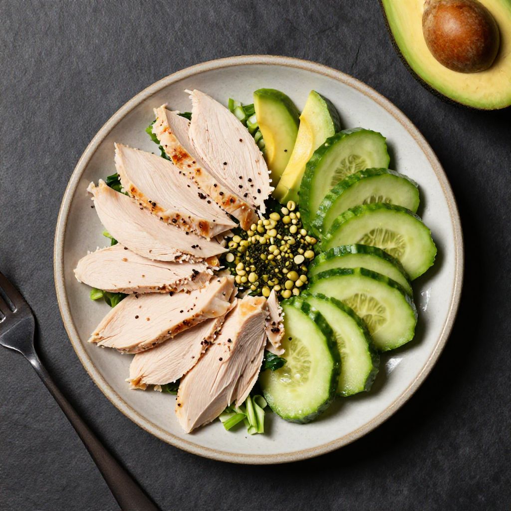 Keto Truthahn-Salat Mediterran