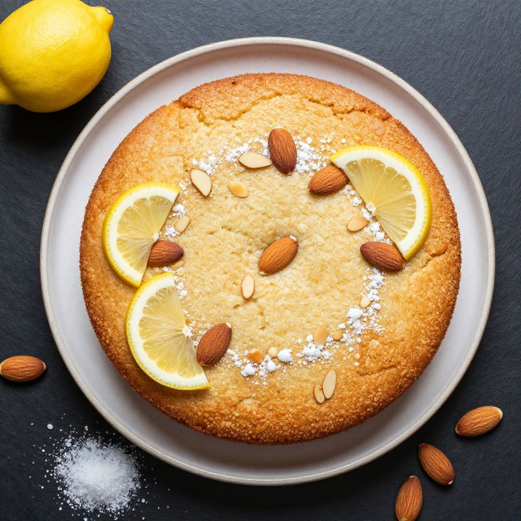 Keto Zitronen-Kuchen mit Mandeln