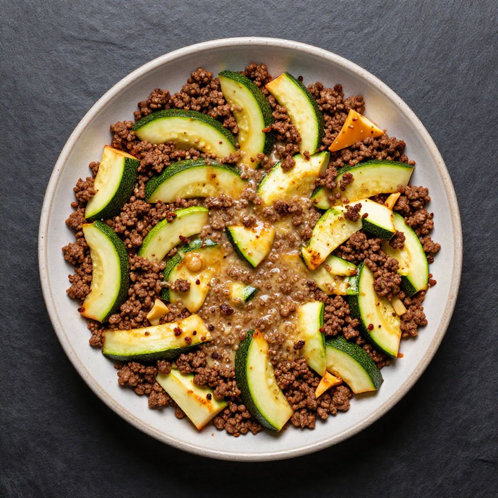 Keto Zucchini-Hackfleisch-Auflauf