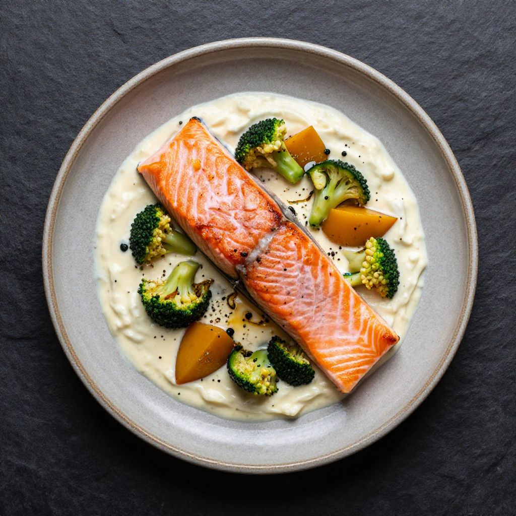 🐟 Lachs mit Gemüse in Sahne