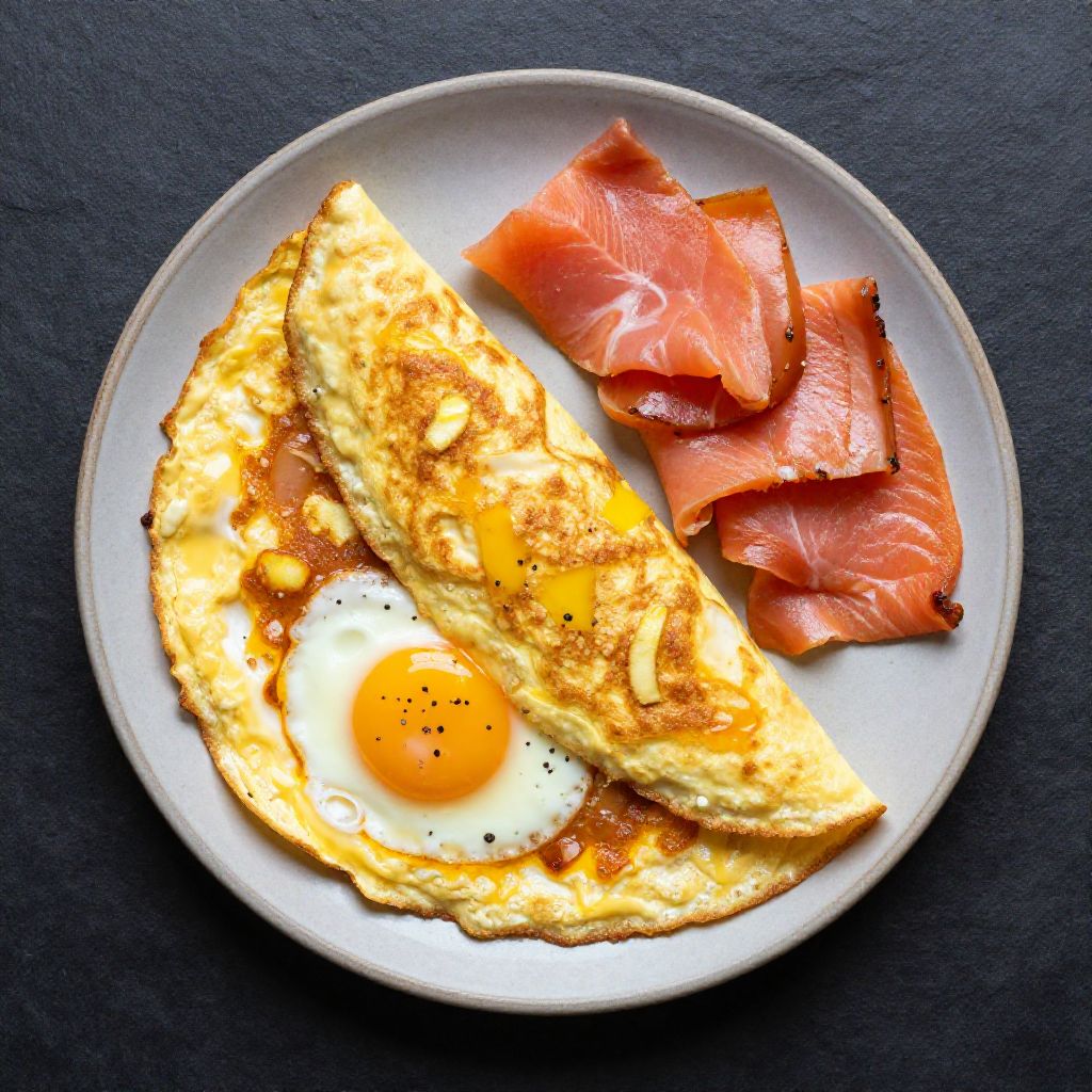 Lachs-Schinken-Omelette