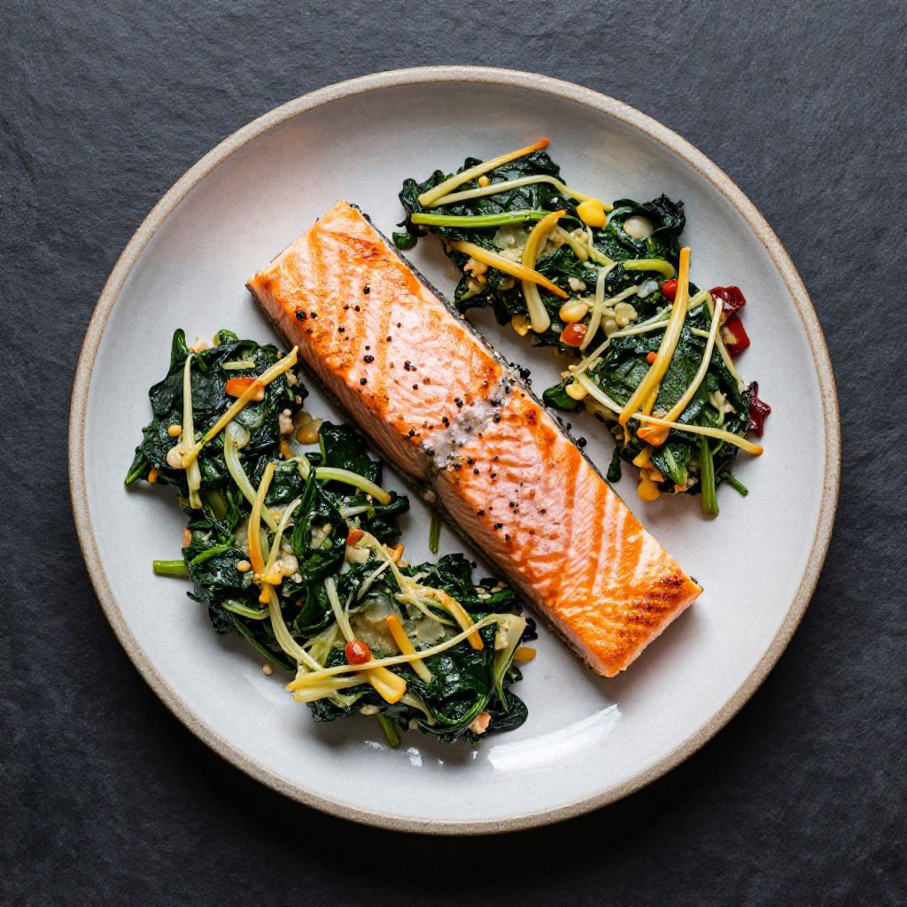 Keto Lachs Spinat Auflauf