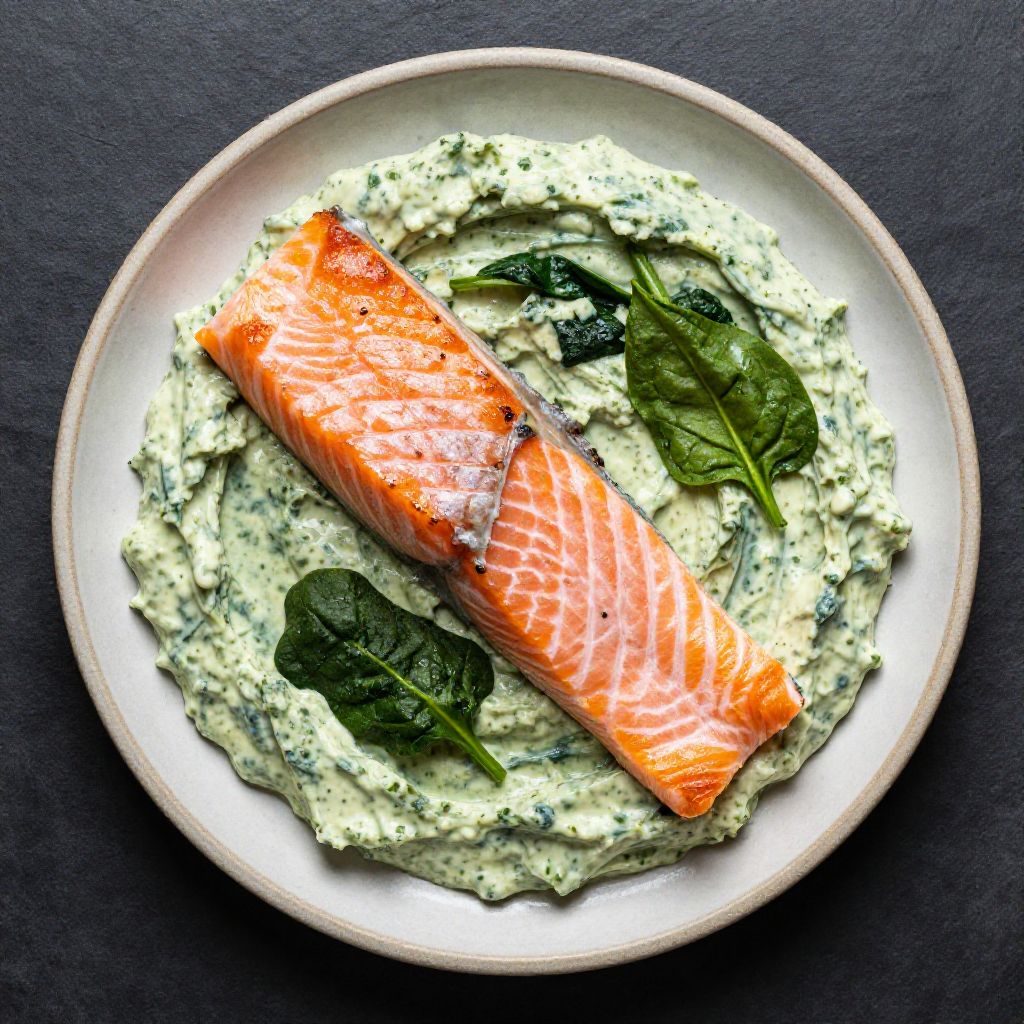 🍳 Lachs-Spinat-Sahne-Pfanne