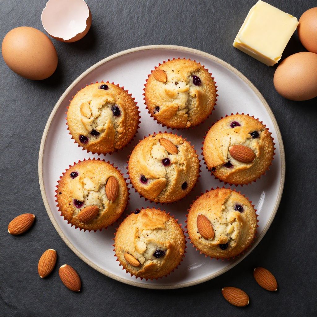 Mandel-Heidelbeer-Muffins