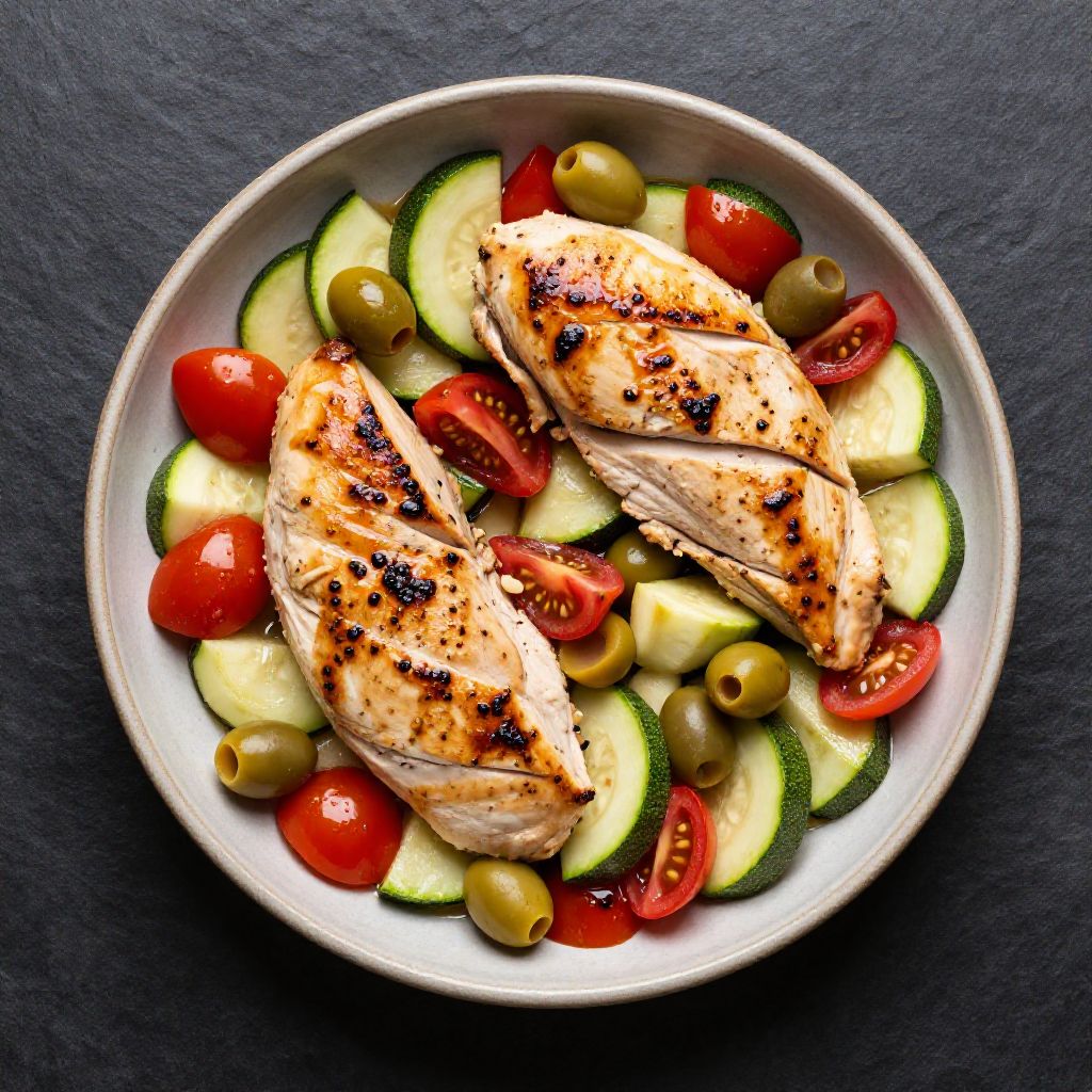 🍗 Mediterrane Hähnchen-Gemüse-Pfanne