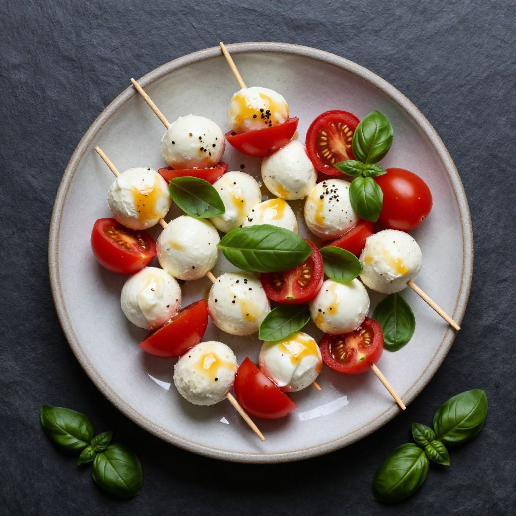 Mozzarella-Tomaten-Spieße