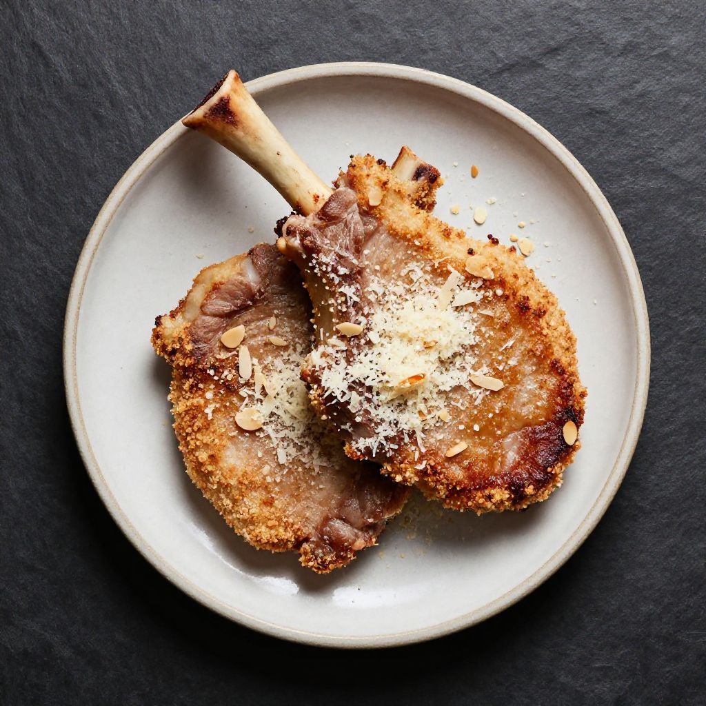 🧀 Parmesan-krustierte Schweinekoteletts
