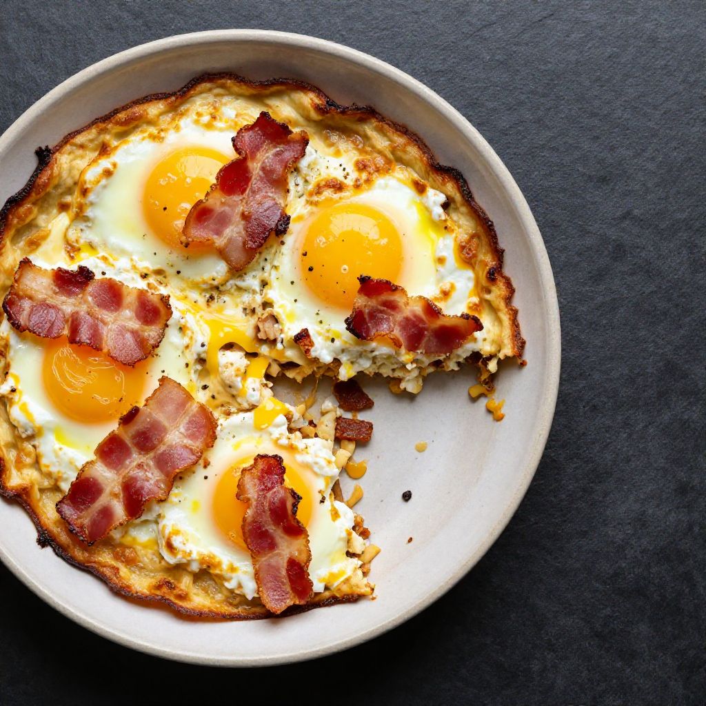 Ricotta Bacon Egg Casserole