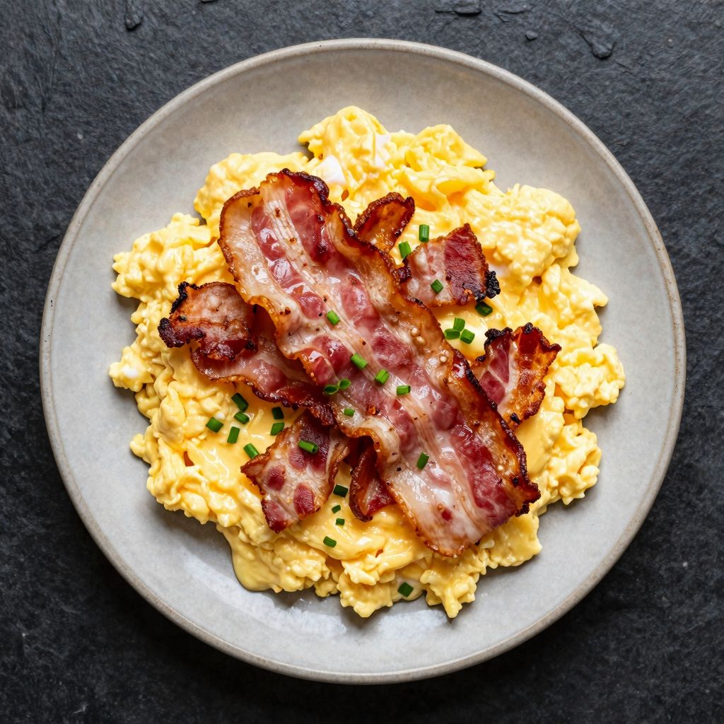Rührei mit Speck