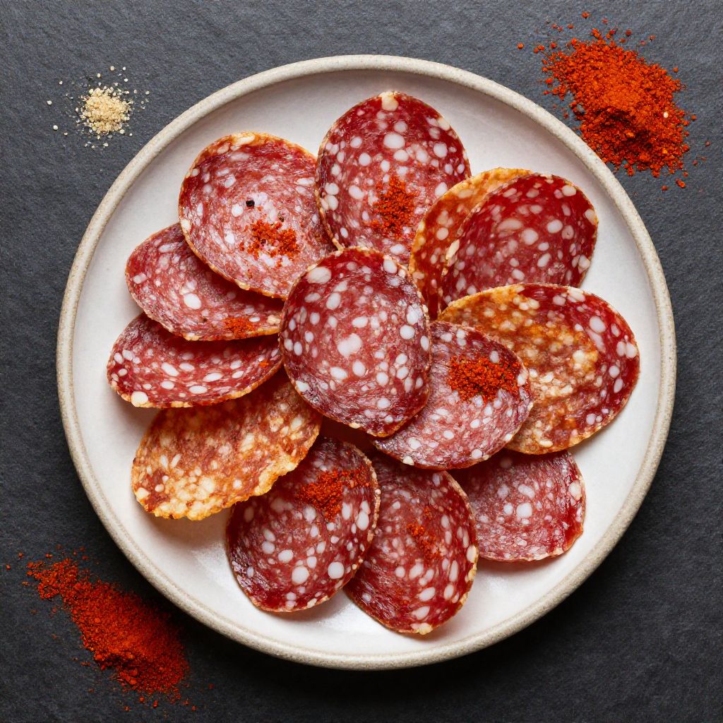 Knusprige Salami-Chips