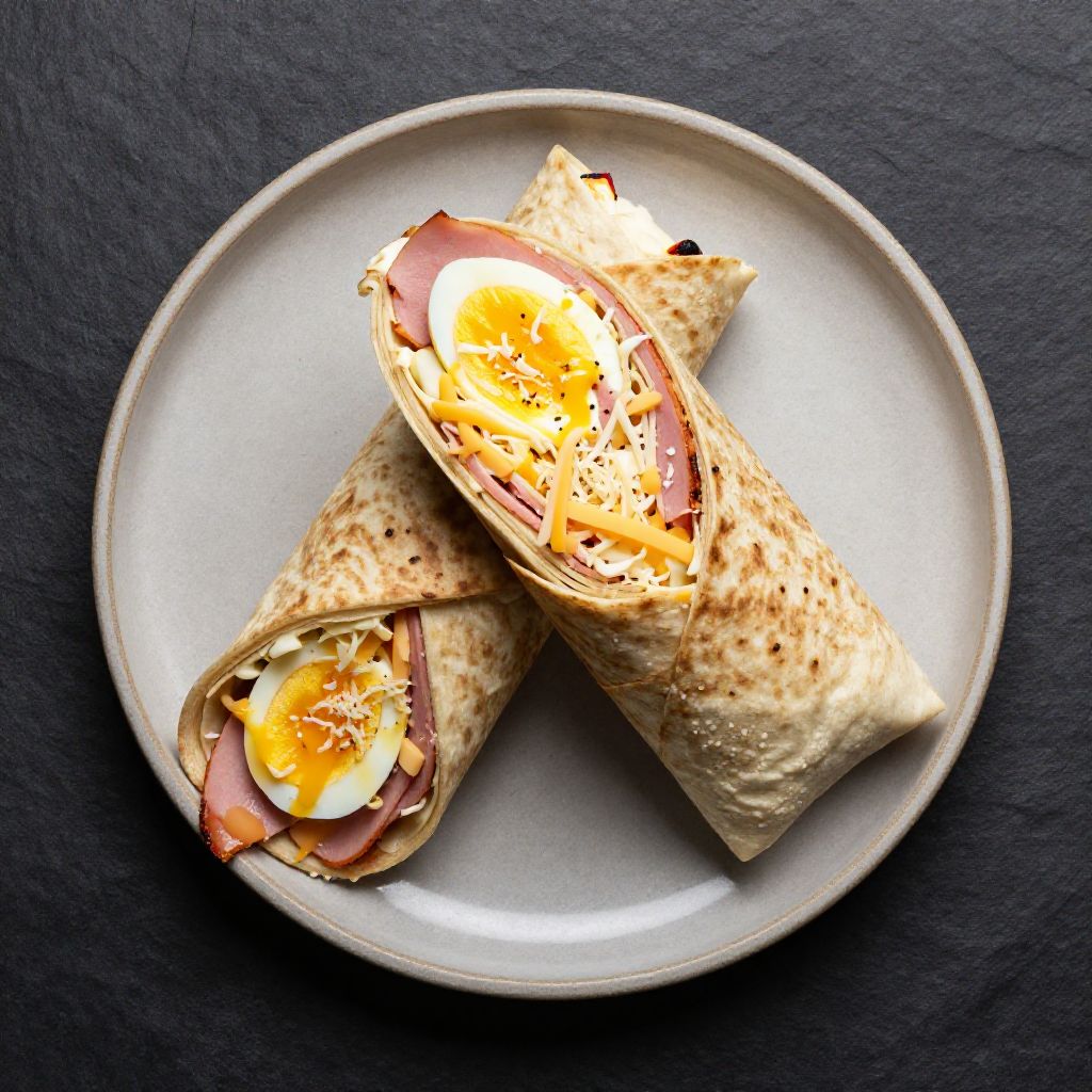 🌯 Keto Schinken-Käse-Wraps