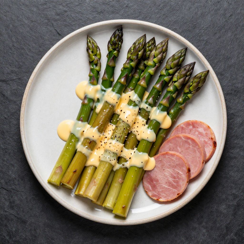 🥓 Schinken-Spargel aus der Mikrowelle