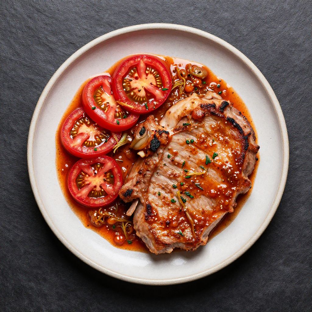 🐷 Schweinekoteletts mit Tomaten-Fenchel-Sauce