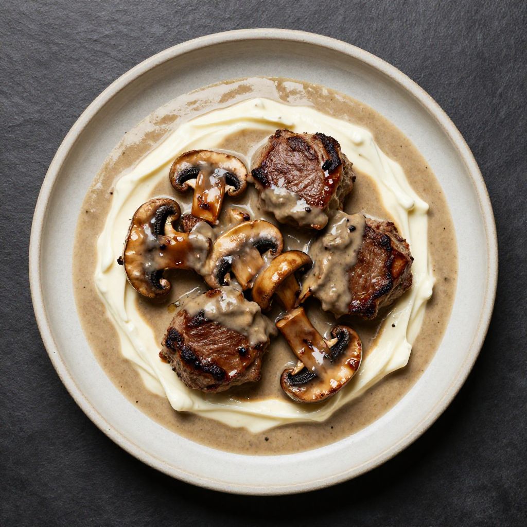 Schweinemedaillons in Champignonrahmsauce