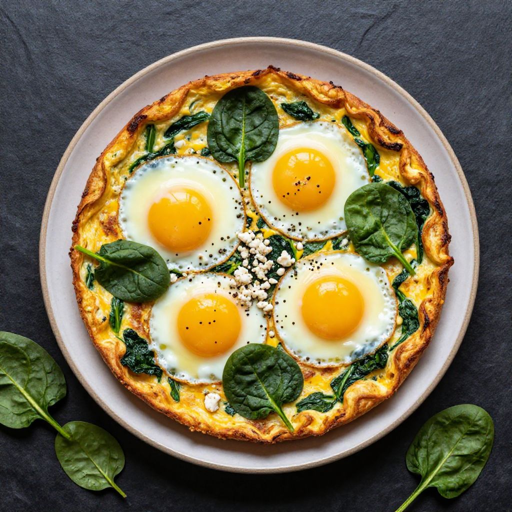 Spinat Feta Frittata