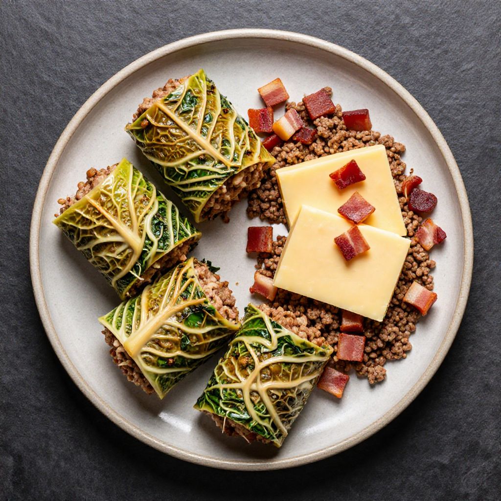 Wirsing-Hackfleisch-Rollen
