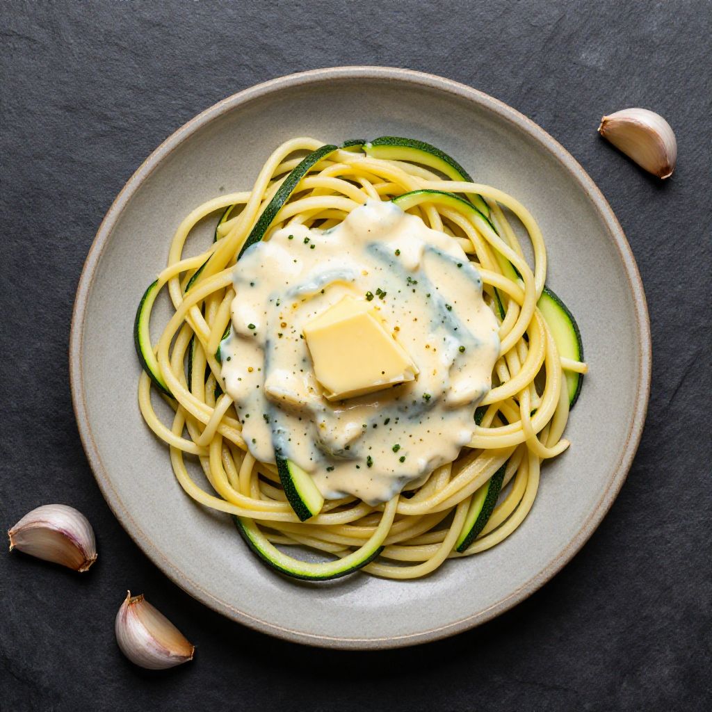 Zoodles mit Parmesansauce