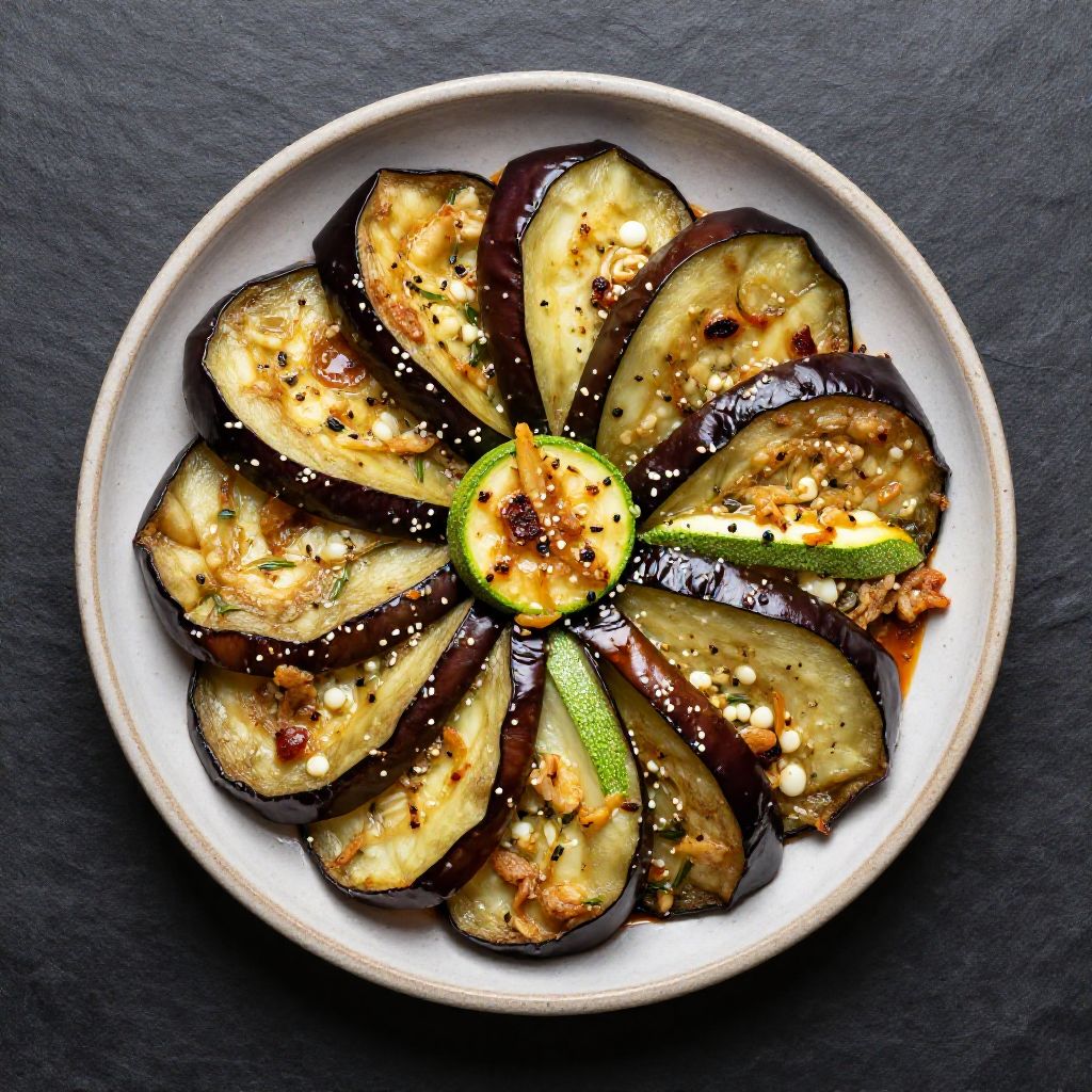 🍆 Keto Zucchini-Auberginen-Auflauf