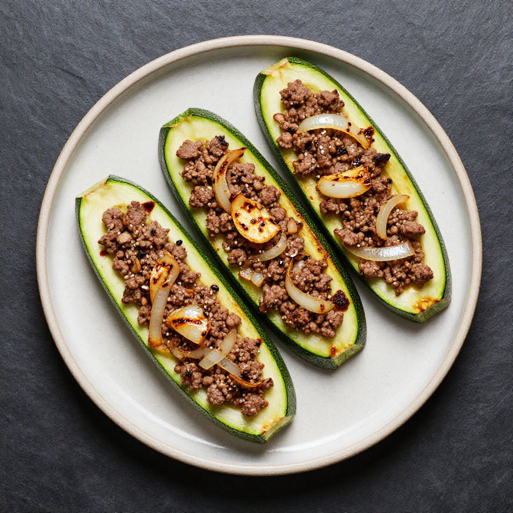 🛶 Zucchini Boats vom Grill