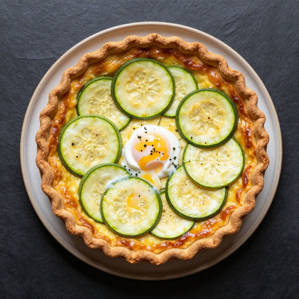 Zucchini-Quiche ohne Boden